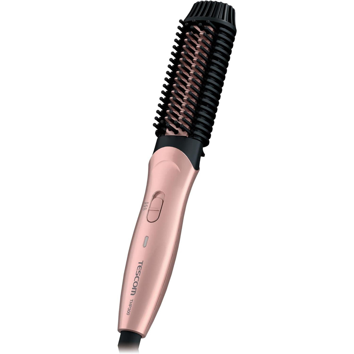 Tescom THP300P Hair Iron, Hot Brush, 1.0 inches (26 mm), For Overseas Use, Temperature Adjustment, Automatic Off, Easy Unplug, Pink Gold