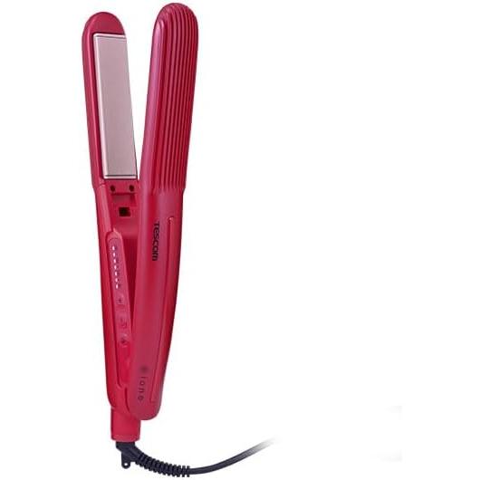 Tescom TS430A-P Hair Iron, Negative Ion, 1.0 inches (26 mm), Temperature Adjustment, Lock, Memory, Auto Off, Open Close, Easy Plug, Pink, Genuine Product