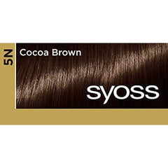 Syoss Oleo Cream, Hair Color, 5N Cocoa Brown (Salon Quality, Dye for White Hair), Bonus Included