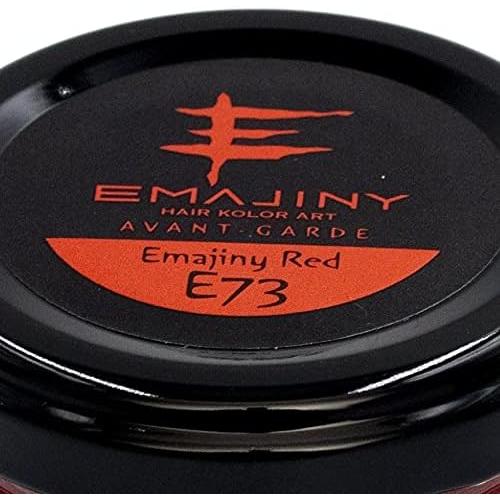 EMAJINY Emajiny Red E73 Emaginy Red Color Wax Red 1.2 oz (36 g) Made in Japan Unscented 1 Day Red Hair Rinse with Shampoo