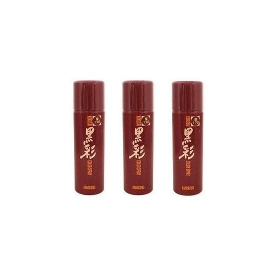 Set of 3 amorosu Black Saturation Pan Color Spray 135ml 176 Small Chestnut heakara-supure-