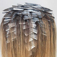 FRAMAR R-EMB-MSIL Hair Color Star Stack Silver Embossed Medium Foil for Hair Color