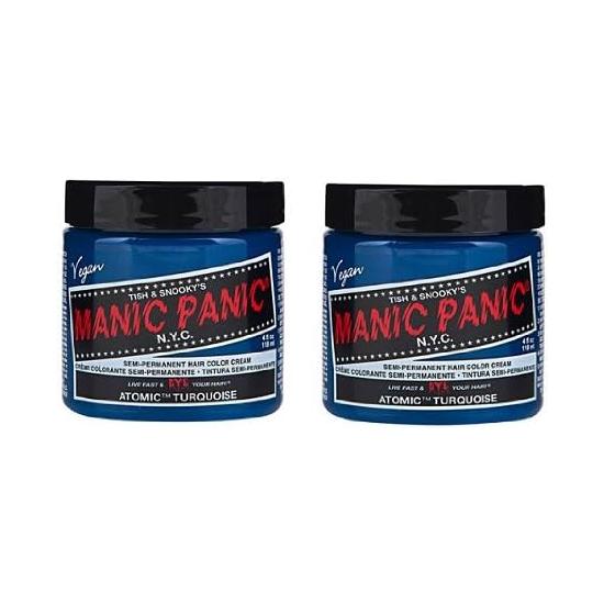 Manic Panic Atomic Turquoise, 4.0 fl oz (118 ml), Set of 2