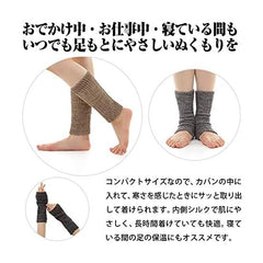 leg warmer Inside Silk Made in Japan Short Length soft wool ankle warm activity air-conditioning measures