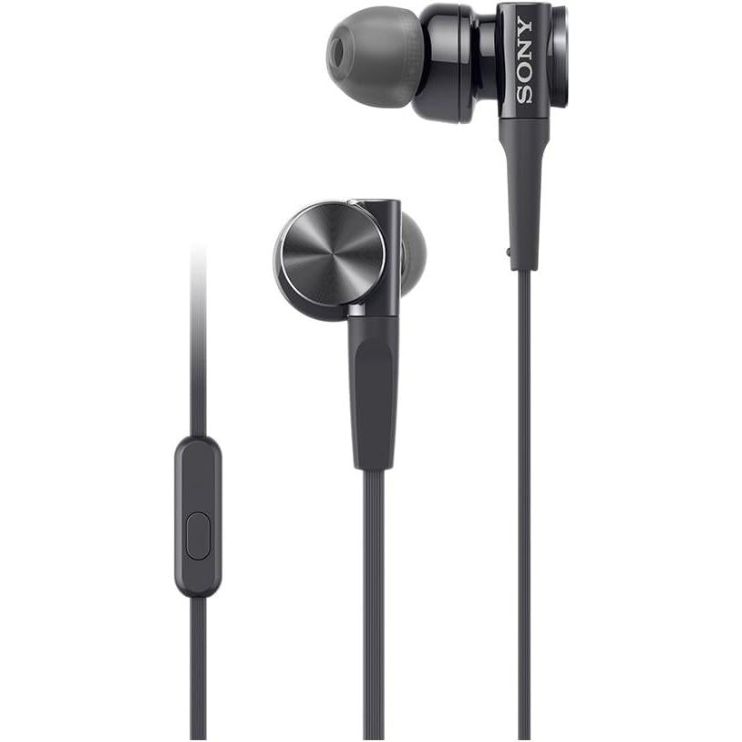 Sony earphones Low and low-pitched model MDR-XB75AP: Includes Canal Remote Control and Microphone Black MDR-XB75APB