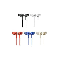 Sony MDR-EX255 Earbuds, In-Ear Type, White, MDR-EX255 W