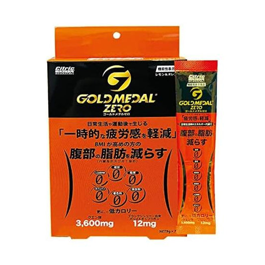 Citric Amino Gold Medal Zero Heat Stroke Prevention Favorite Used by Kiyomiya Food with Functional Claims Black Ginger Citric Acid Amino Acid EAA (7 bags)