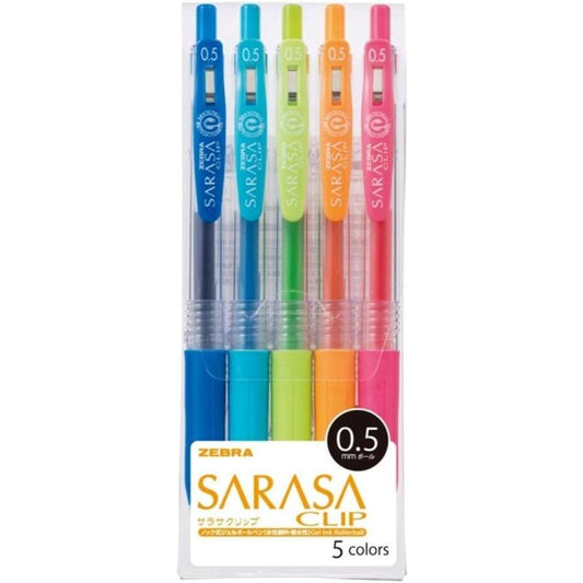 Zebra gel ballpoint pen Sarasa clip 0.55 colors JJ15-5CA