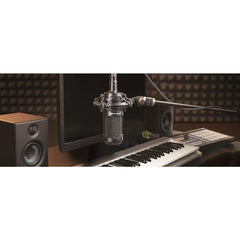 Audio Technica Audio Technica AT2035 Condenser Microphone Unidirectional/Low Cut Switch/Pad Switch/Dedicated Shock Mount Included/Recording/Home Recording/Video Distribution/Podcast/Live Comment/DTM/Black Domestic Genuine Product