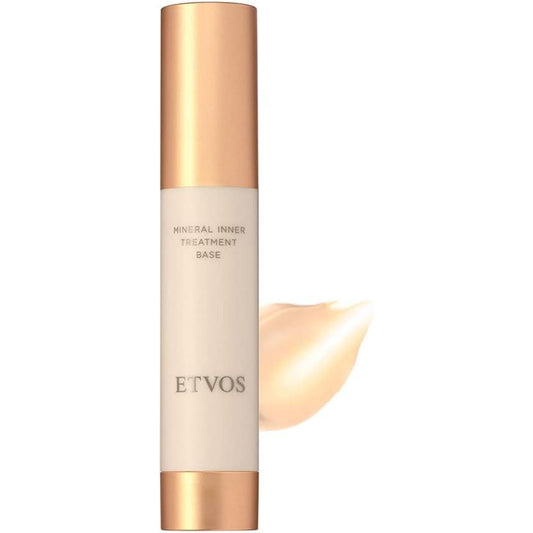 ETVOS SPF31 PA+++ Mineral Inner Treatment Base # Clear Beige, 0.9 fl oz (25 ml), Glossy, Transparent, Humanoid Ceramide, Dry Fine Lines, Discrete Makeup Base (Efficacy Evaluation Tested)..