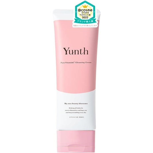 Yunth Raw Vitamin C Cleansing Cream, 4.2 oz (120 g), Cleansing, Vitamin C, Whitening, Pores, Eyelashes OK Alcohol Free, Ascorbic Acid, Skin Care, Yuka Chiba