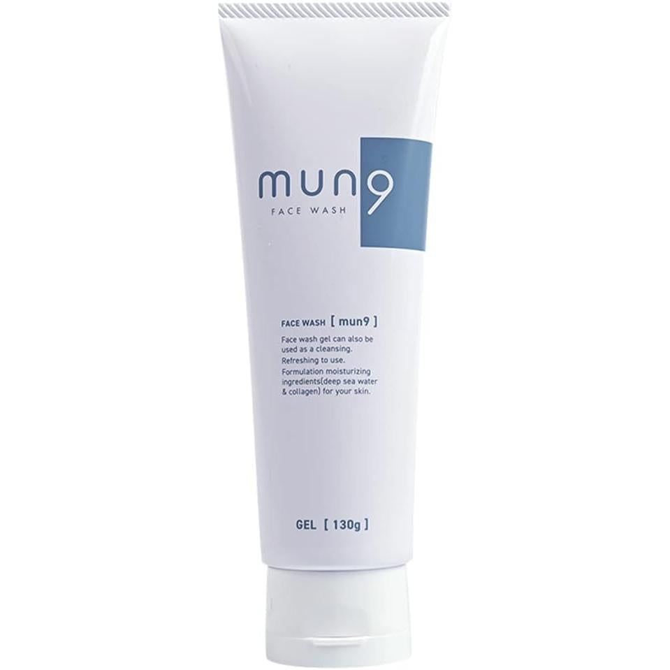 mun9 Men's Cleansing Cleansing Gel, Facial Cleansing Gel, Facial Cleanser, Skin Care, Pore Care, W No Need for Face Cleansing, Natural Blessings, Sea and Plants, 4.6 oz (130 g)