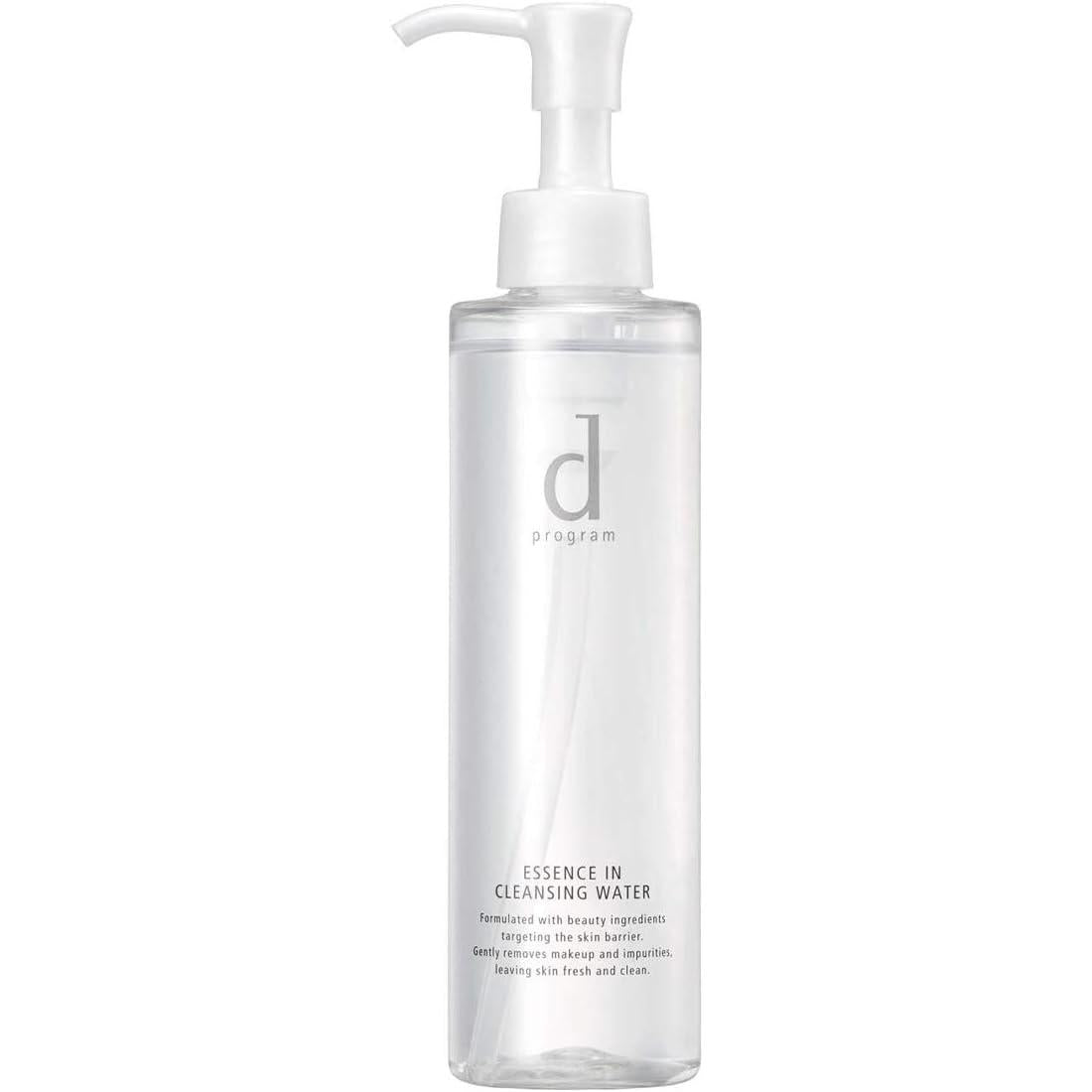 d Program Essence In Cleansing Water, Fragrance-free, For Wiping, 6.1 fl oz (180 ml), Quasi Drug, For Sensitive Skin