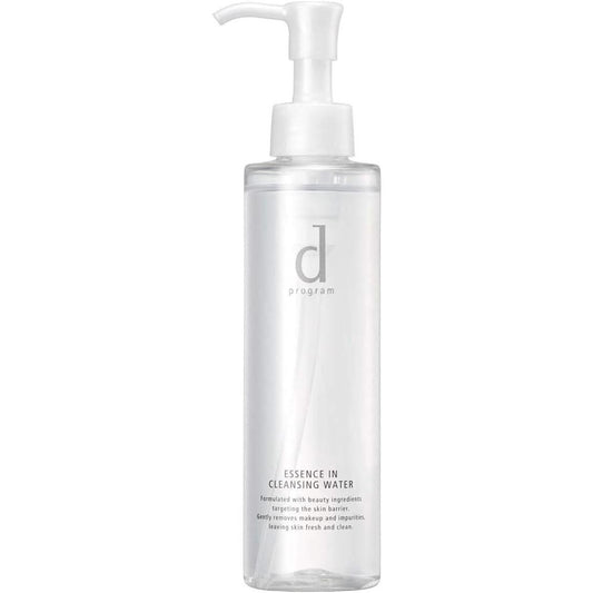 d Program Essence In Cleansing Water, Fragrance-free, For Wiping, 6.1 fl oz (180 ml), Quasi Drug, For Sensitive Skin