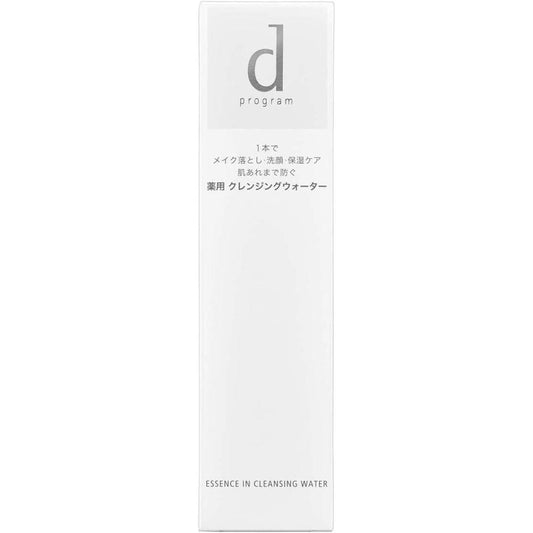 d Program Essence In Cleansing Water, Fragrance-free, For Wiping, 6.1 fl oz (180 ml), Quasi Drug, For Sensitive Skin