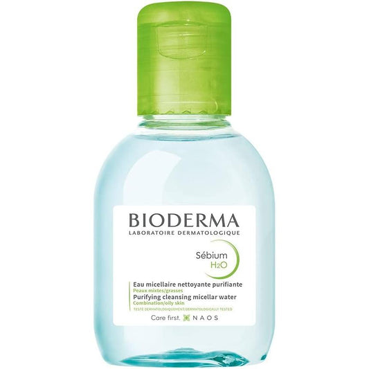 Genuine Bioderma Cebium H2O D100mL Face Wash makeup remover No ethyl alcohol added to cleansing water oil-free paraben-free mild acidity