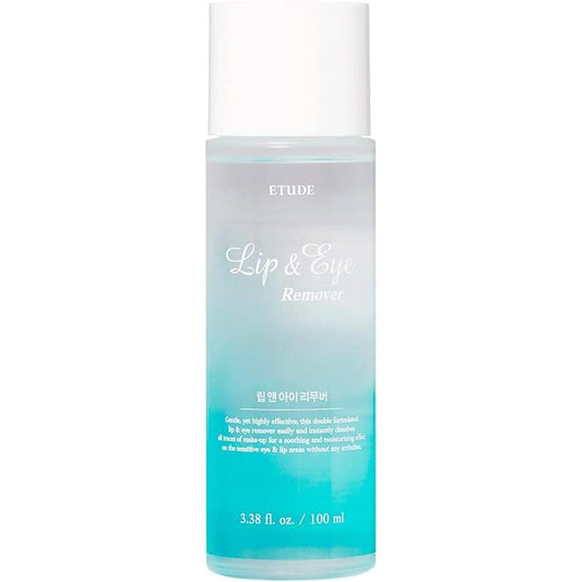 ETUDE Lip   Eye Makeup Remover, Cleansing, Makeup Remover, 3.4 fl oz (100 ml), 1 Piece