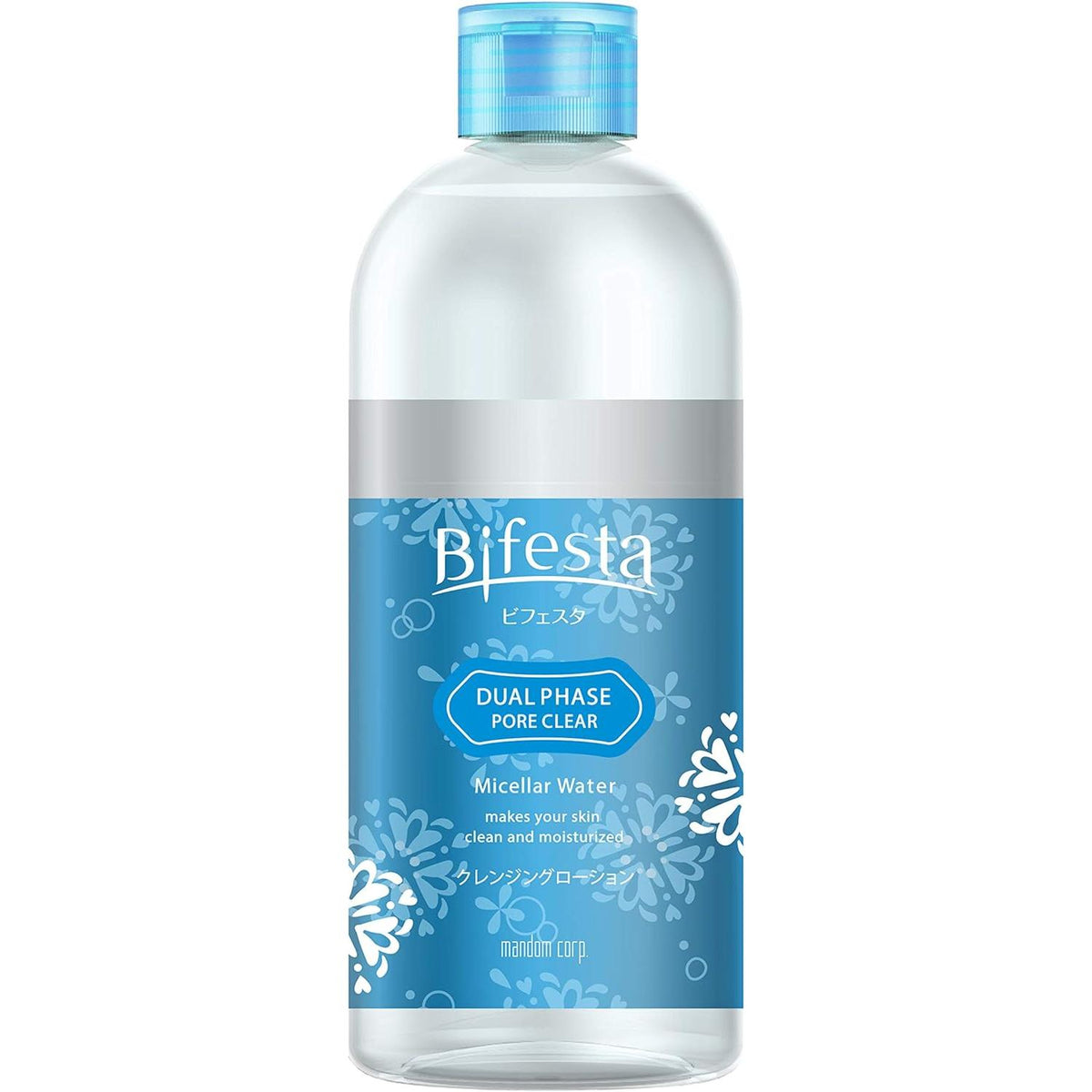 Bifesta Cleansing Lotion, Dual Phase Pore Clear, Cleansing Water, Makeup Remover, Pore Dirt, Unscented, 12.2 fl oz (360 ml) x 1