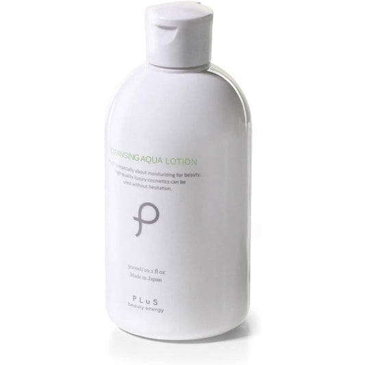 PLuS Cleansing Aqua Lotion, 10.1 fl oz (300 ml) / Wiping Cleansing, Facial Lotion, No Rinsing Necessary, Makeup Remover (Made in Japan)