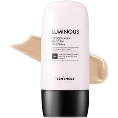 Tonymoly Luminous Goddess BB Cream 1.6 fl oz (45 ml) Korean Cosmetics, Tonymoly Luminous Goddess Aura BB Cream 1.6 fl oz (45 ml), Korean Cosmetics (02 Dark Beige)