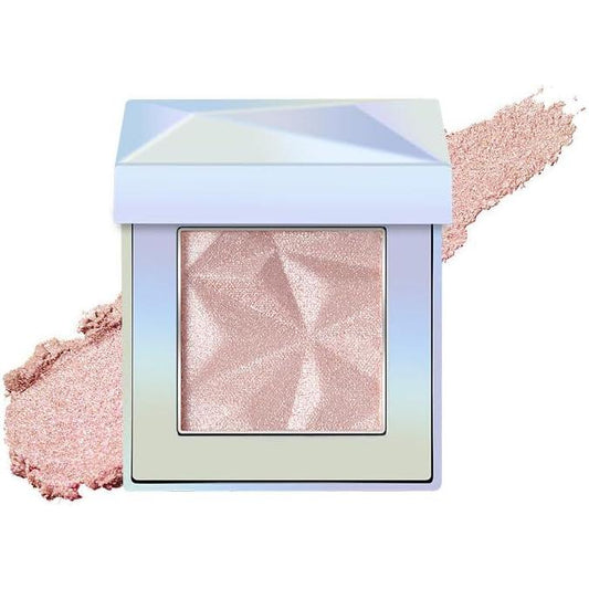 LionWell 03 Highlight Powder, Glitter, Shimmer, Glitter, Diamond Highlighter, Luminizer, 3D Feeling, Transparent, Pearl Blend, High Gloss, Glitter, Skin Finish, Smooth, Tightly Attached, 0.1 oz (4 g)