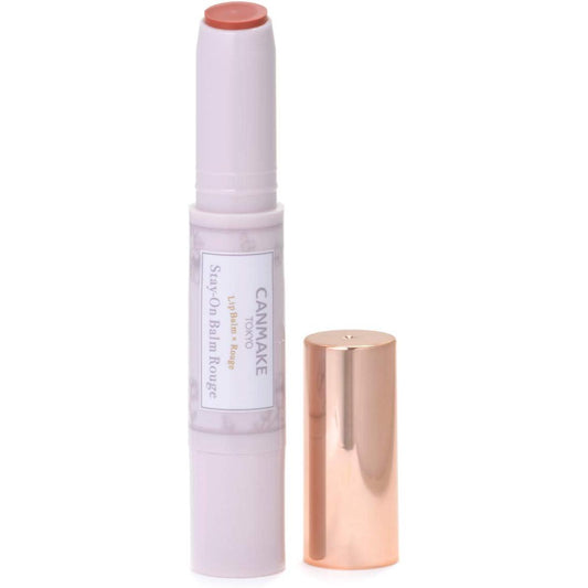 Canmake Stay-on Balm Rouge 18 Brownish Mandarin Lipstick Single Item 2.8g (x 1)