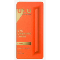 UZU BY FLOWFUSHI Eye Opening Liner, Liquid Eyeliner, Hot Water, Alcohol Free, Dye Free, Hypoallergenic (KHAKI Khaki)