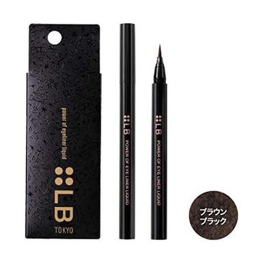 Elby (LB) Power of Eyeliner Liquid Brown Black Dark Brown 0.6ml (x1)