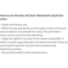 Stila Stay All Day Waterproof Liquid Eye Liner - Intense Black (Carbon Black)