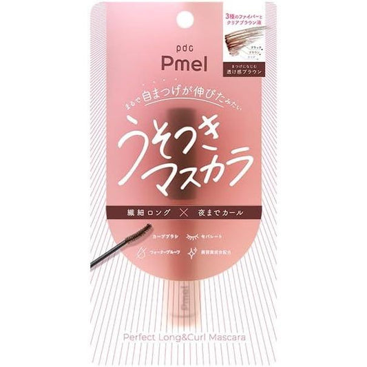 Pmel Lie Mascara, Perfect Long   Curl Mascara, Sheer Brown, Waterproof, Long, Curly Keep, Lower Eyelashes, Mascara Base