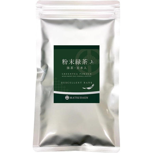 Powdered Green Tea (Top) 3.5 oz (100 g), Commercial Use, Matcha, Slightly Brown Rice, Powdered Tea, Powdered Green Tea, Commercial Powdered Tea