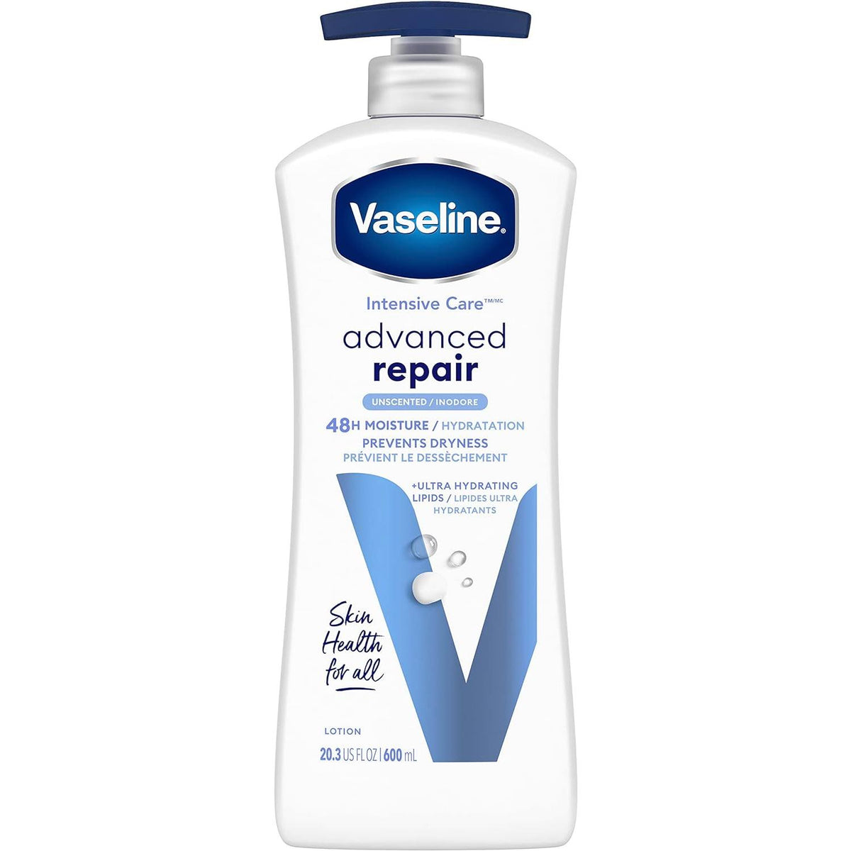 Vaseline Advanced Dri Repair Body Lotion, 20.3 fl oz (600 ml)