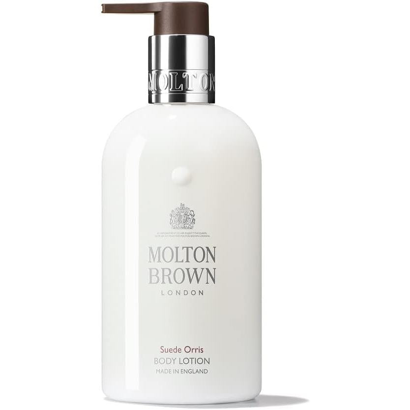 Official MOLTON BROWN Suede Oris Body Lotion, 10.1 fl oz (300 ml), Molton Brown, Dry, Moisturizing, Cipre, Gift, Powdery