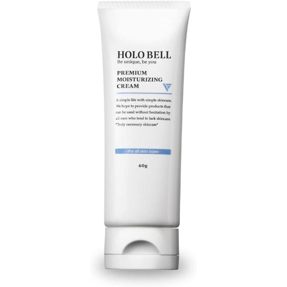 HOLO BELL Quasi-Drug Holo Bell Premium Moisturizing Cream, Acne, Drying, Stains, Wrinkles, Fragrance-free, Men's, 2.1 oz (60 g)