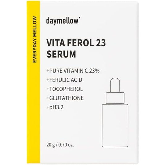 daymellow Damelo Pure Vitamin C 23% Vitaferol 23 Serum, Vitamin C Serum, Vitamin C Serum, Stain Care Serum, Dullness, Freckles, 0.7 oz (20 g)