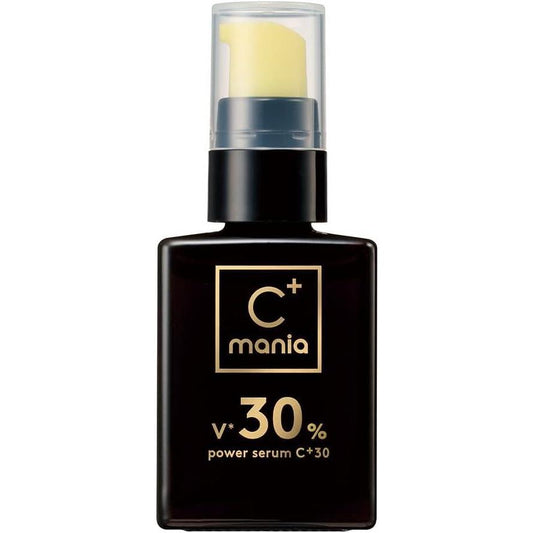 C+mania Medicated Power Serum C + 30 Serum, Quasi-drug, Super Vitamin C + 0.7 fl oz (20 ml) (Approx. 1 Month Supply)