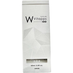 Vitapps 100 W Serum, 2.4 fl oz (60 ml), 3 Types of Vitamin C, Fullerene, Derma White Blended Whitening Serum