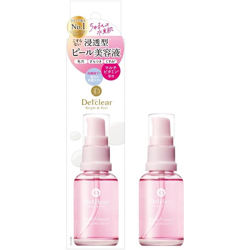 DET Clear Bright   Peel Peel Serum, 1.0 fl oz (30 ml), Made in Japan (Corne/Pore Care), Multivitamin