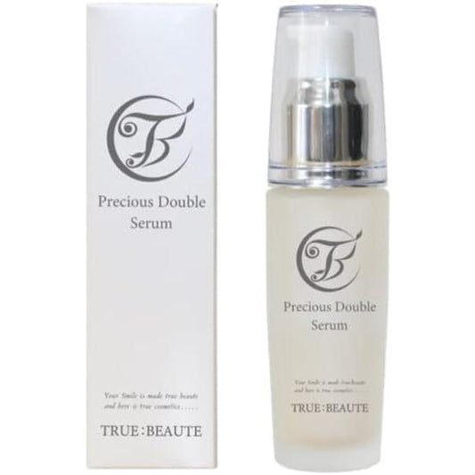 "For Diamond-like Skin" TRUE: BEAUTE Precious Double Serum, Human Stem Cell Serum, Human Dental Pulp Acclimation Culture Liquid, Fullerene, Ceramide, Vitamin C Derivative, Placenta