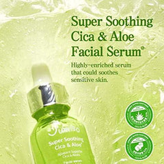 JUMISO Super Soothing Cica   Aloe Serum | Korean Cosmetics, Deer Serum, Moisture, Whitening, Pore Care, 1.1 fl oz (30 ml)