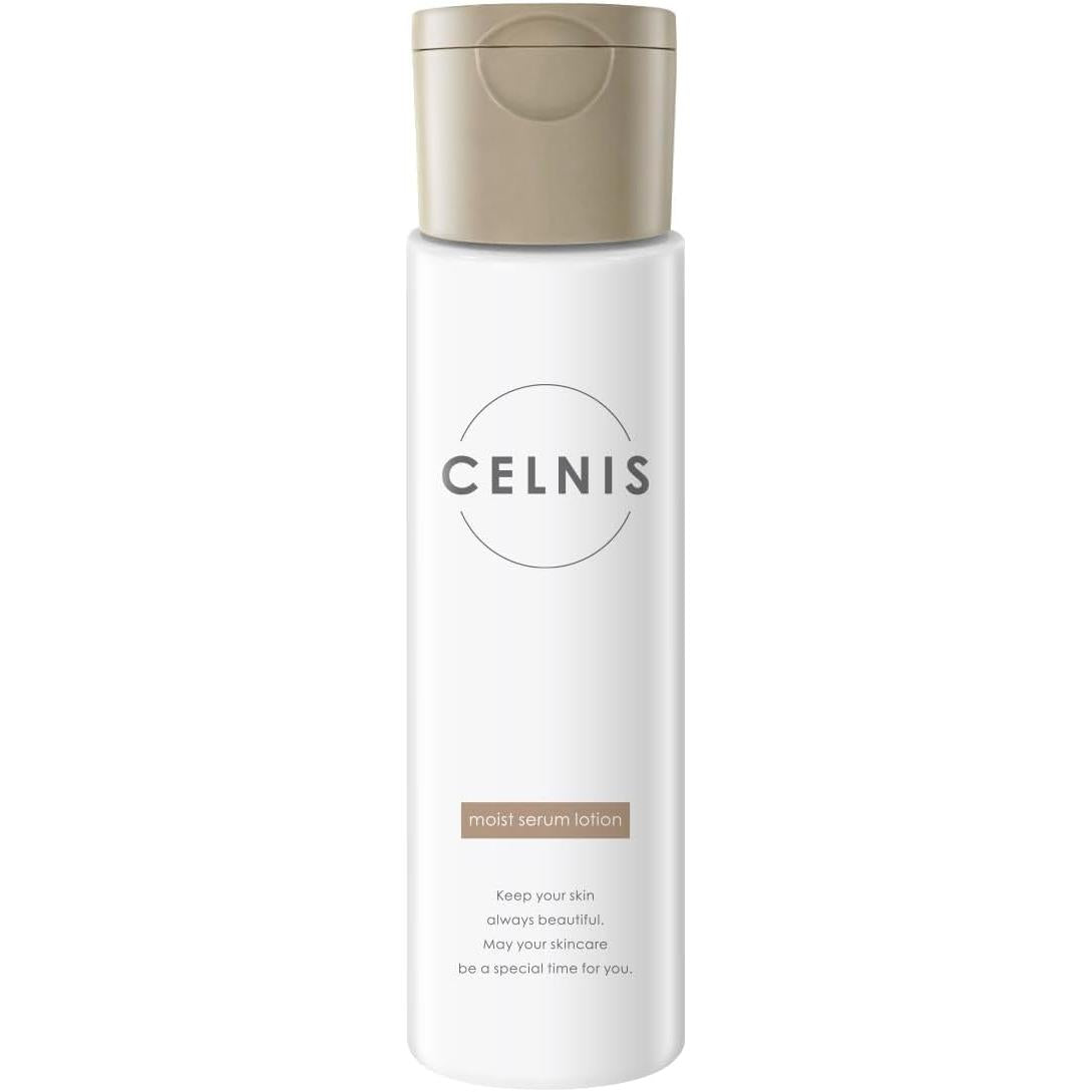 Celnis Moisturizing Serum Lotion, Lotion Like Serum, 3 Types of Human Ceramide, CICA, Vitamin C Derivatives, Plant Stem Cells, Additive-free, Moisturizing, Made in Japan, 5.1 fl oz (150 ml)