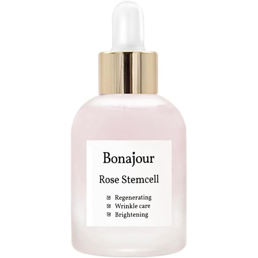 BONAJOUR Rose Stem Cell Serum Rosestemcell Bonajour Ampoule Beauty Essence Rose Korean Cosmetics Skin Care Hypoallergenic Tone Up Elasticity Ranking Reviews 30ml