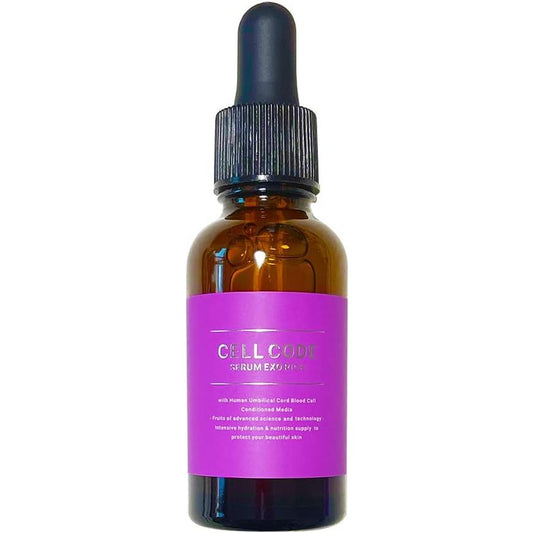 Cell Code Stem Serum (30 mL) Human Stem Cell Beauty Essence Cord Blood Human Stem Cell Culture Solution EGF FGF Highly Formulated Stem Cell Cosmetics Niacinamide Exosome Cosmetics Made in Japan