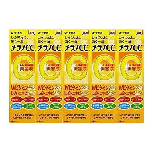 sold as a set "Rohto Pharmaceutical Co. Mentholatum merano CC medicinal stain Concentrate Care Serum (20ml) x 5 Pack