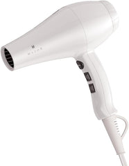 Doraya Hair Dryer, Quick Drying, Large Airflow, 1,200 W, Negative Ions, 3 Types of Nozzles, 6 Levels of Wind Temperature   Air Volume Adjustment, Popular, For Home and Travel, Non-Foldable (White)