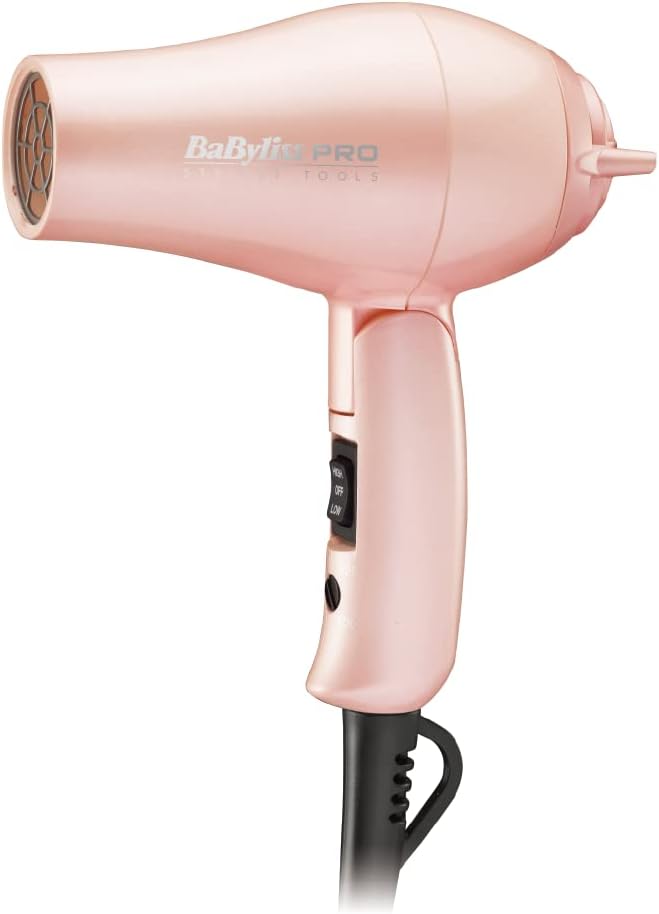 BAB053TPJ Air Dryer, Mini Hair Dryer, Compact, Lightweight, Suitable for Overseas Use, Pink