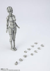 S.H. Figuarts Body-chan - Kentaro Yabuki - Wire Frame (Gray Color Ver.), Approx. 5.3 inches (135mm), PVC   ABS Action Figure