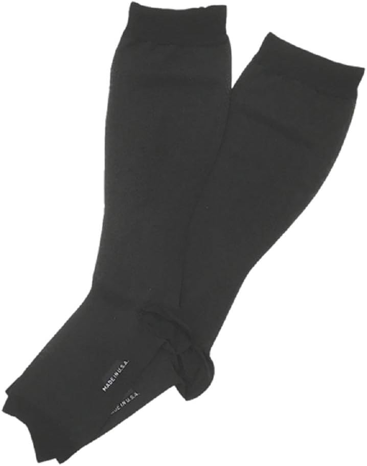 Rexfit thin high socks, no toes, size S, black color, class II 20-30mmHg