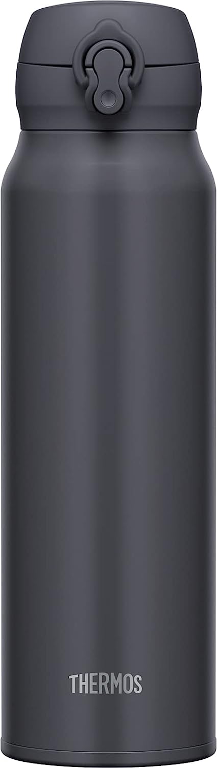 Thermos JNL-756 SMB Water Bottle, Vacuum Insulated Travel Mug, 25.4 fl oz (750 ml), Smoke Black