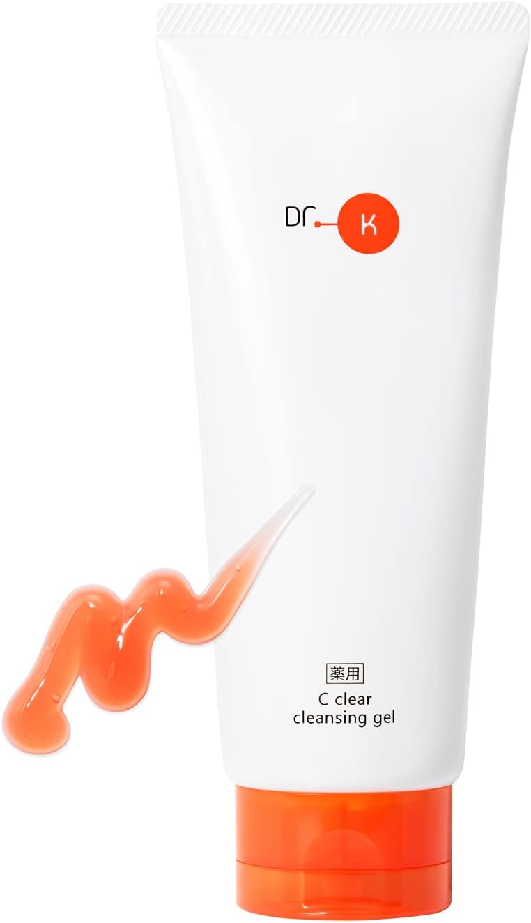 Dr. K Medicated C Clear Cleansing Gel (Quasi-Drug) Makeup Remover Vitamin C Derivative Pores W Face Wash Not Needed Eyelash Cleansing